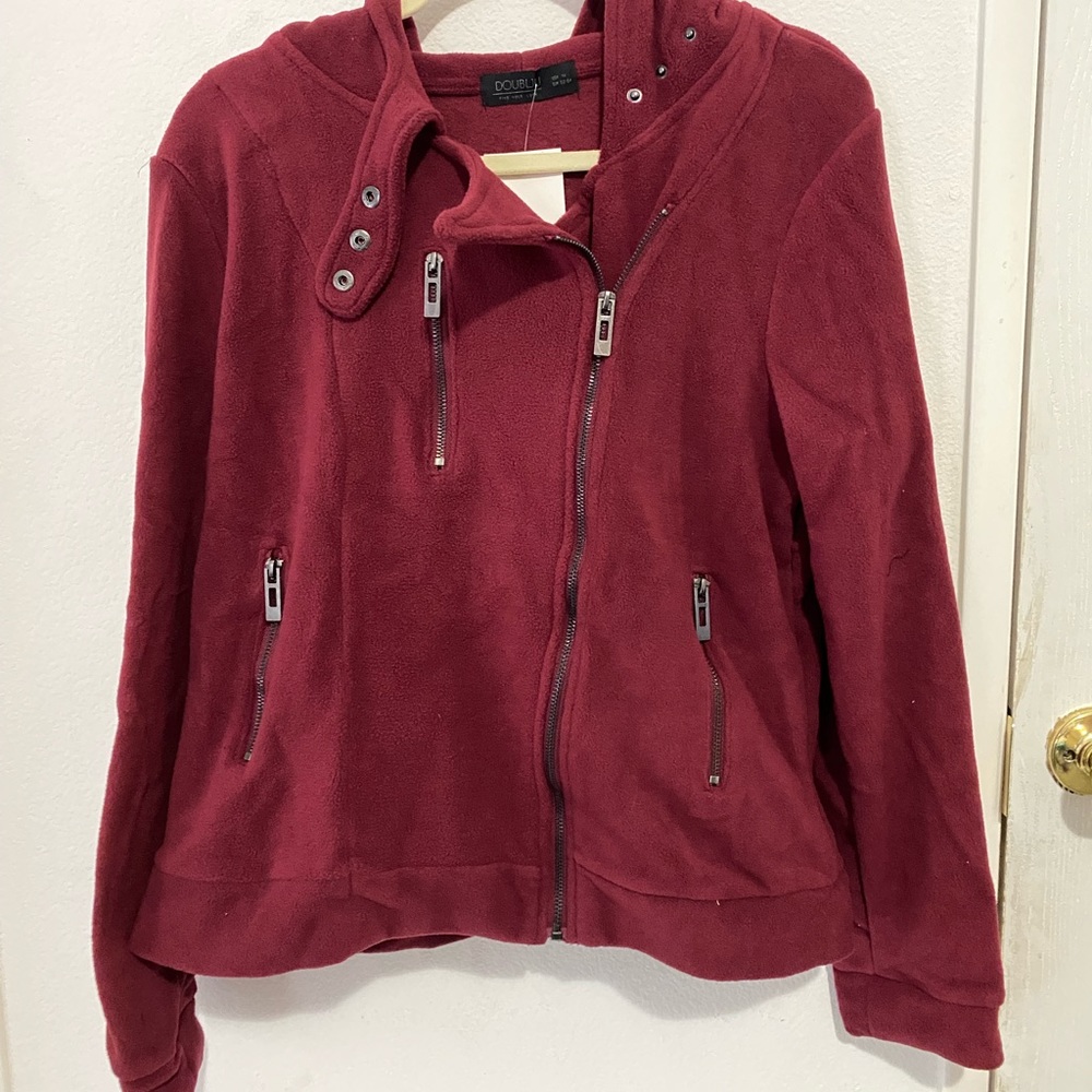 BRAND NEW Dark Red Multi Pocket Jacket